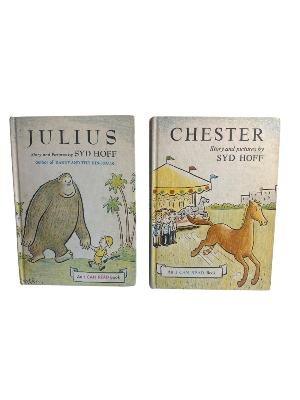 VTG Julius & Chester By Syd Hoff Hardcover Childrens Books I Can Read Series